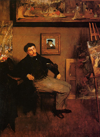 Portrait of James Tissot Edgar Degas